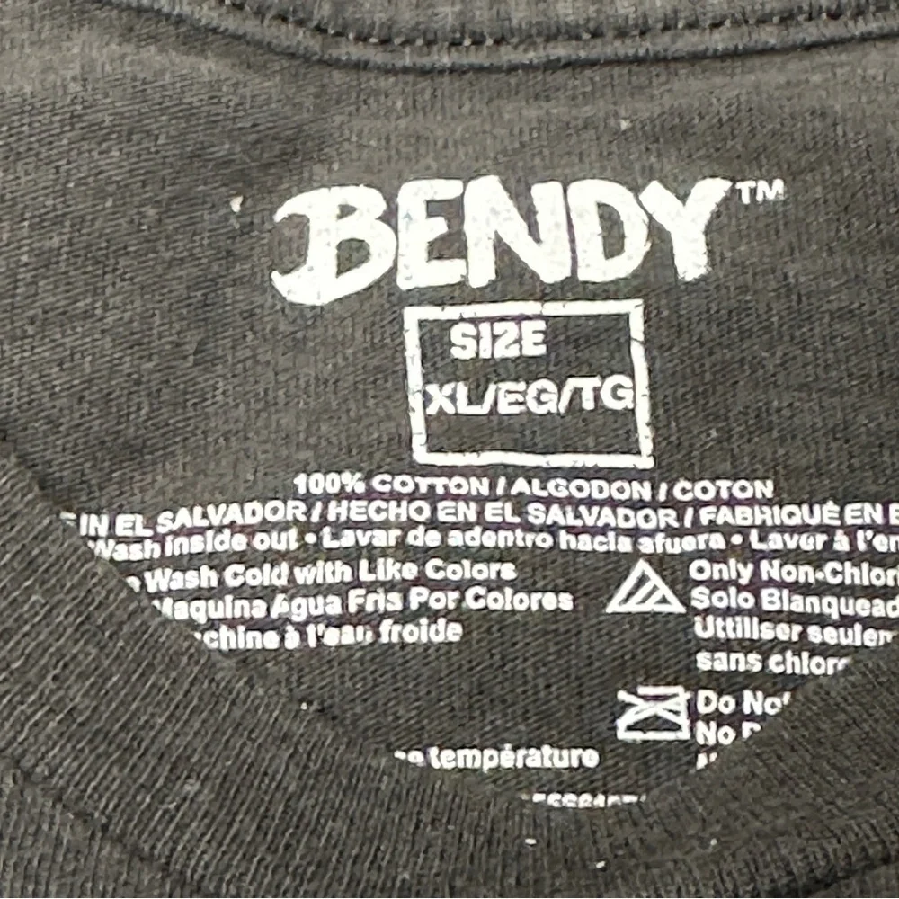 Bendy “Game Over”long sleeve black/ gray shirt size XL